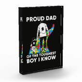 Bloc Photo Dad Puzzle Autism Awareness Gift for Birthday (Gauche)