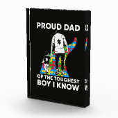 Bloc Photo Dad Puzzle Autism Awareness Gift for Birthday (Droite)