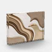 Bloc photo dans graphique abstrait design (Gauche)