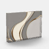 Bloc photo dans graphique abstrait design (Gauche)