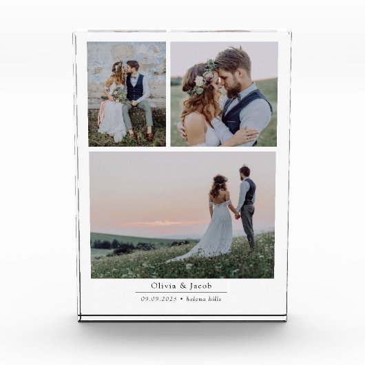 Bloc photo de Collage Mariage moderne (Devant)