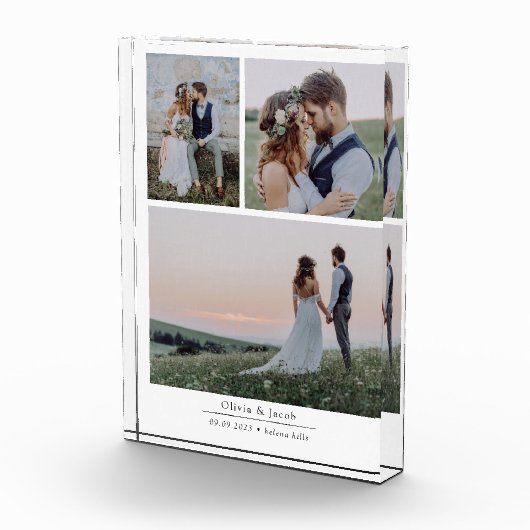 Bloc photo de Collage Mariage moderne (Droite)