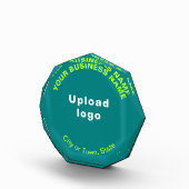 Bloc Photo de Forme Octogonale Vert Turquoise pour (Droite)