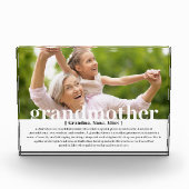 Bloc photo de la citation de grand-mère personnali (Devant)