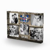 Bloc photo de la famille islandaise, drapeau islan (Droite)