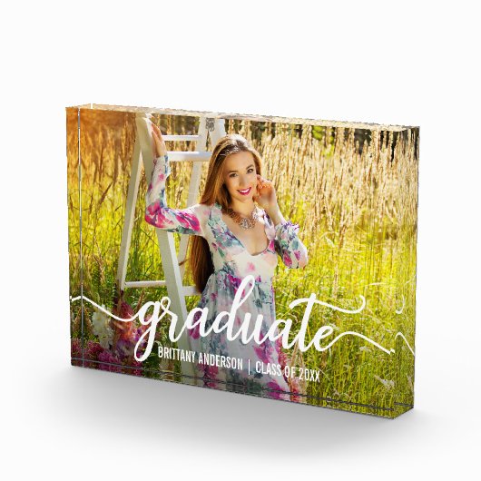 Bloc photo de la graduation de script moderne (Droite)