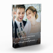 Bloc photo de mariage élégant (Gauche)