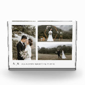 Bloc photo de mémoire Mariage simple et élégant (Devant)