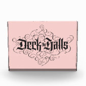 Bloc Photo Deck Halls Moderne Noir rose (Devant)