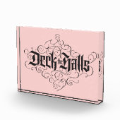 Bloc Photo Deck Halls Moderne Noir rose (Droite)