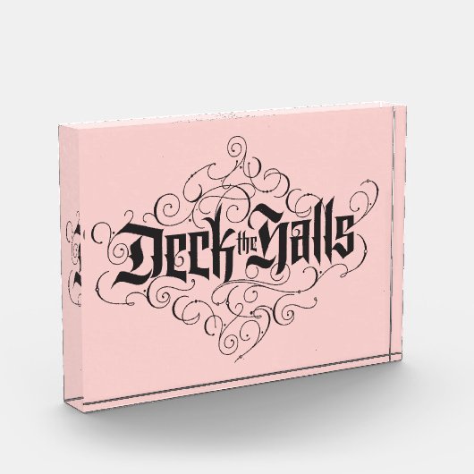 Bloc Photo Deck Halls Moderne Noir rose (Gauche)