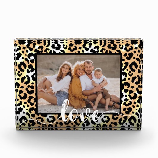 Bloc Photo Découpage de script d'amour (Devant)