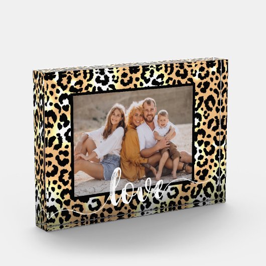 Bloc Photo Découpage de script d'amour (Gauche)