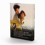 Bloc Photo Définition de petite amie élégante moderne Script (Droite)