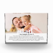 Bloc Photo Définition personnalisée moderne d'un père (Devant)