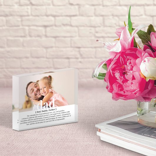 Bloc Photo Définition personnalisée moderne d'un père