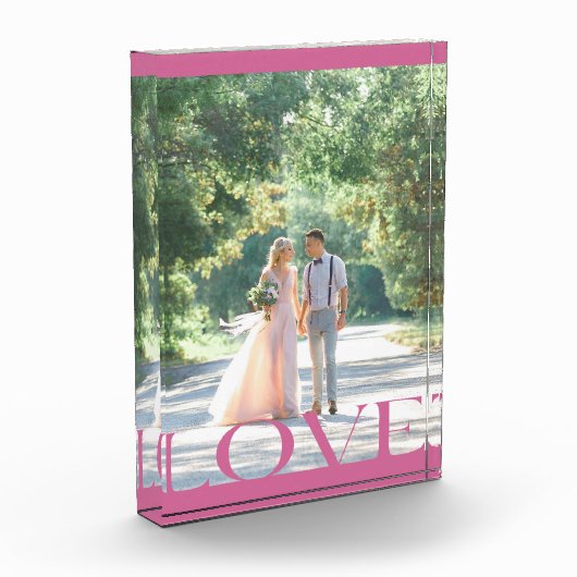 Bloc Photo Design de cadre LOVE typographique (Gauche)