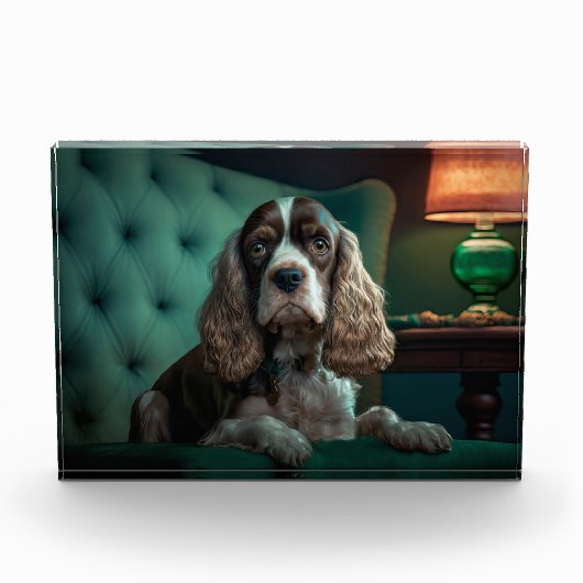 Bloc Photo Design de portrait classique de Cocker Spaniel élé (Devant)