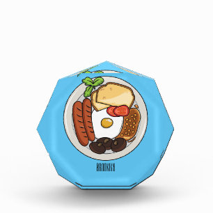 Bloc Photo dessin animé du petit-déjeuner anglais