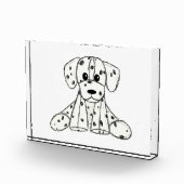 Bloc Photo Dessin simple de contour de chien en peluche dalma (Droite)