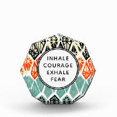 Bloc Photo Diamond Motif Inhale Courage Exhale Peur (Devant)