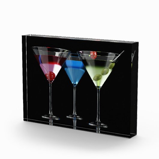 Bloc Photo Différents cocktails dans des lunettes à martini n (Droite)