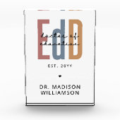 Bloc Photo Diplôme D'Études De L'EdD Personnalisé (Devant)