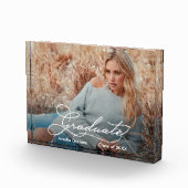 Bloc Photo Diplôme Élégant Script Graduation Cadeau (Droite)