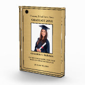 Bloc Photo Diplômé Gold Logo Prix Moderne (Droite)