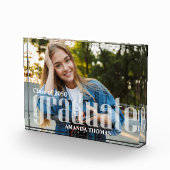 Bloc Photo Diplôme Moderne Typographie Photo (Droite)