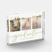 Bloc Photo Diplôme Photo Gold Calligraphie Script (Gauche)