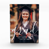 Bloc Photo Diplômé Simple Script Moderne Photo Classique (Devant)