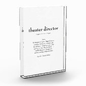Bloc Photo Directeur de théâtre Définition Merci Cadeau (Gauche)
