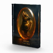 Bloc Photo  Dog Memorial Photo Block - German Shepherd  (Droite)