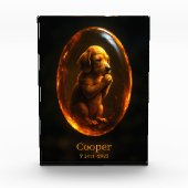 Bloc Photo Dog Memorial Photo Block - Hound Dog (Devant)