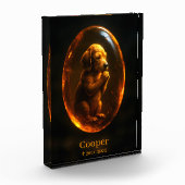 Bloc Photo Dog Memorial Photo Block - Hound Dog (Gauche)