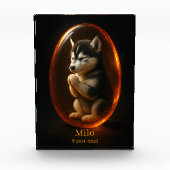 Bloc Photo Dog Memorial Photo Block - Siberian Husky (Devant)