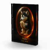 Bloc Photo Dog Memorial Photo Block - Siberian Husky (Droite)