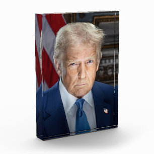 Bloc Photo Donald Trump 2025 Portrait du président américain