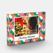 Bloc Photo DOUBLE IRLANDAIS AMÉRICAIN moderne Noël Keepsaké (Gauche)