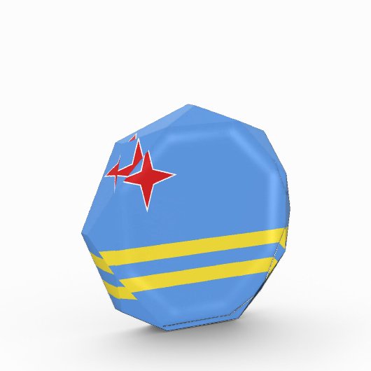 Bloc Photo Drapeau d'Aruba (Gauche)