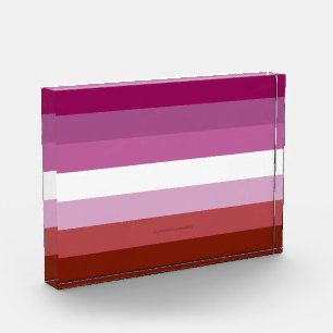 Bloc Photo Drapeau de fierté lesbienne de SlipperyJoe's fémin