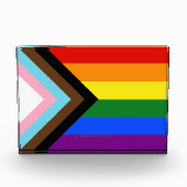 Bloc Photo Drapeau de fierté Progress Pride de SlipperyJoe si (Devant)