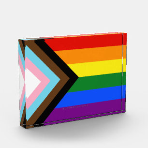Bloc Photo Drapeau de fierté Progress Pride de SlipperyJoe si