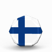 Bloc Photo Drapeau de Finlande (Devant)