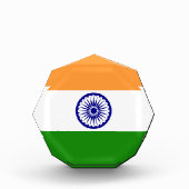 Bloc Photo Drapeau de l'Inde (Devant)