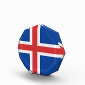 Bloc Photo Drapeau de l'Islande (Droite)