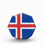 Bloc Photo Drapeau de l'Islande (Devant)