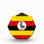Bloc Photo Drapeau de l'Ouganda (Devant)