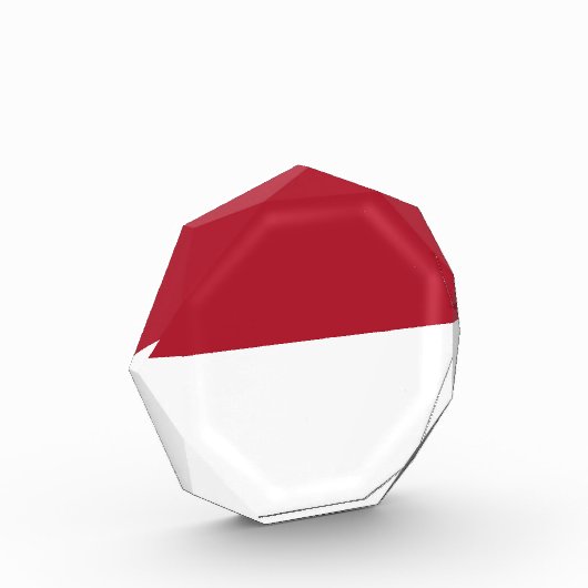 Bloc Photo Drapeau de Monaco (Gauche)